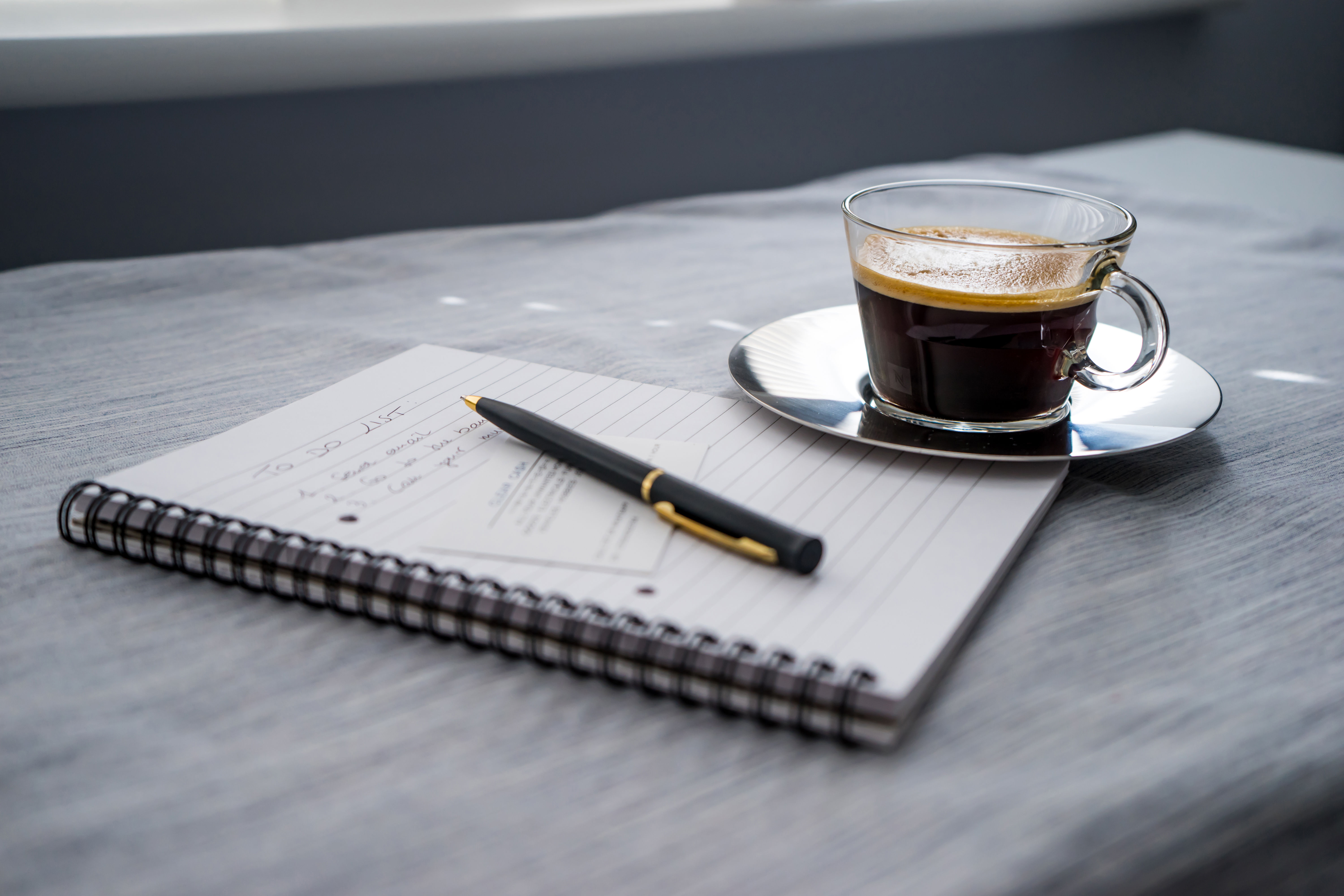 Photo Notepad On A Desk With Tea 01 (1)