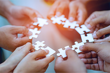 Team Puzzle Hands Connecting Collective CAN Abilities My News IG Archive